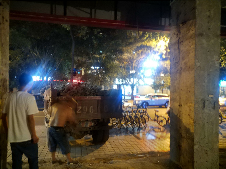 銀行拆除科華路中國銀行增加項拆除施工記錄-戰(zhàn)狼拆除