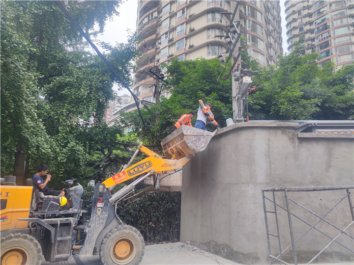 成都墻體拆除公司金牛區白馬后巷拆除案例